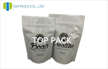 L'imballaggio organico di AL/PE della polvere della proteina, sta sul sacchetto con la chiusura lampo 100g/150g