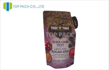 Il sacchetto di plastica della salsa di Rogan Josh che imballa 8oz ha personalizzato la stampa del 12c