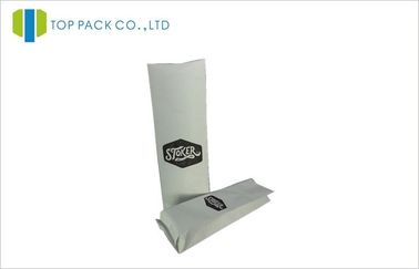 Borse d'imballaggio 250g Del caffè bianco della carta kraft con il rinforzo del lato di valore di degassamento