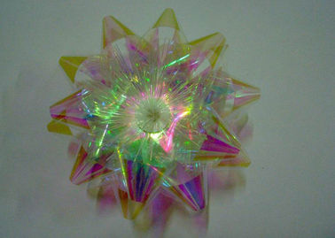 nastro iridescente Bowin di 3.5Inch LED per l'imballaggio del regalo e le decorazioni di Natale