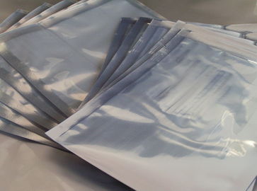 Stagnola a chiusura lampo una chiare borse d'imballaggio trasparenti laterali della stagnola di plastica dei sacchetti foglio di alluminio/di VMPET di stampa su ordinazione