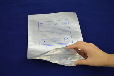 borsa d'imballaggio stampata risigillabile del sacchetto della chiusura lampo della stagnola 90U con la pinza di presa