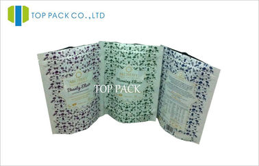 Sacchetti laminati stampati stagnola verde di Alumimum con la chiusura lampo allineata per la polvere dell'alimento