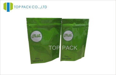 Il tè verde di plastica sta sui sacchetti 500 grammi con il rinforzo inferiore