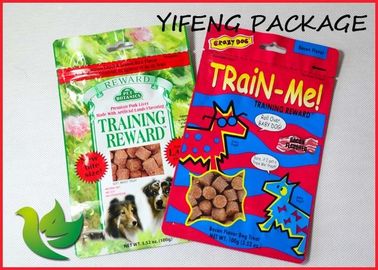 I sacchetti di plastica della serratura dello zip della borsa del cibo per cani stanno sul sacchetto d'imballaggio dell'alimento per animali domestici