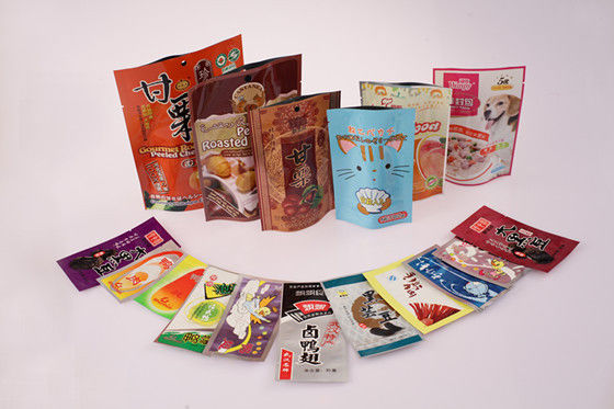 Sacchetti di plastica stampati per snack con imballaggio flessibile per alimenti PET / PE / AL / CPP