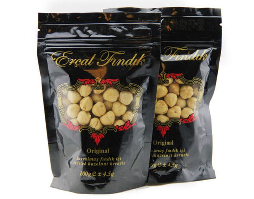 Il popcorn diritto della chiusura lampo richiudibile insacca i sacchetti che imballano il biscotto della bevanda
