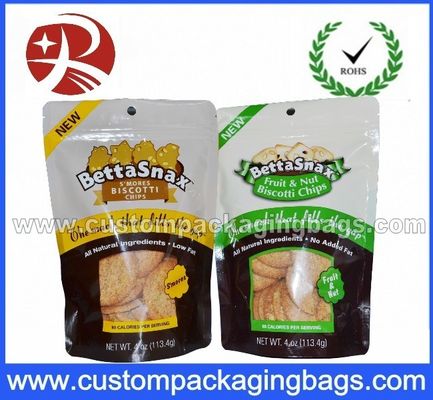 Le borse a chiusura lampo di plastica impermeabili colorate, serratura dello zip stanno sui sacchetti per l'imballaggio dei biscotti
