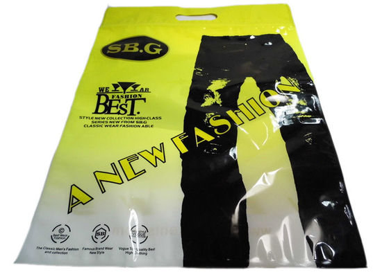 Borse d'imballaggio dell'indumento di plastica perforato trasparente per i pantaloni
