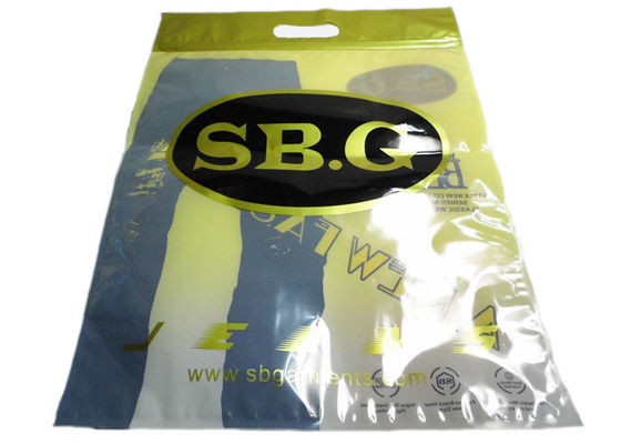 Borse d'imballaggio dell'indumento di plastica perforato trasparente per i pantaloni