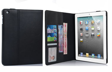 Cassa del cuoio del PC della compressa ipad2/ipad3/ipad4 di stile del portafoglio con 7 carte/scanalature dei soldi