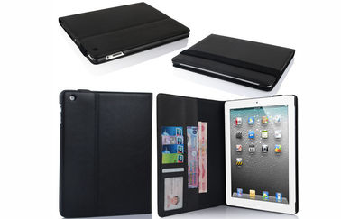 Cassa del cuoio del PC della compressa ipad2/ipad3/ipad4 di stile del portafoglio con 7 carte/scanalature dei soldi
