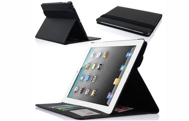 Cassa del cuoio del PC della compressa ipad2/ipad3/ipad4 di stile del portafoglio con 7 carte/scanalature dei soldi