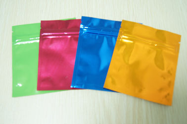 Piccoli guarnizione laterale della borsa del foglio di alluminio tre lucidi variopinti Mylar piano con la chiusura lampo