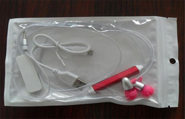 Prodotti elettroluminescenti di lampeggiamento LED del trasduttore auricolare di plastica del cavo imballati dalla borsa di OPP