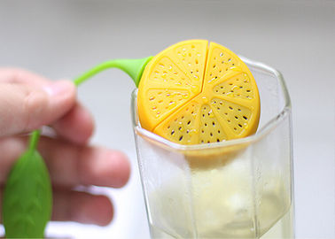 La cucina del silicone dell'isolamento termico foggia la bustina di tè del silicone del commestibile di a forma di limone