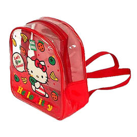 Piccolo chiaro zaino adorabile del PVC di Hello Kitty, borsa a tracolla per le ragazze