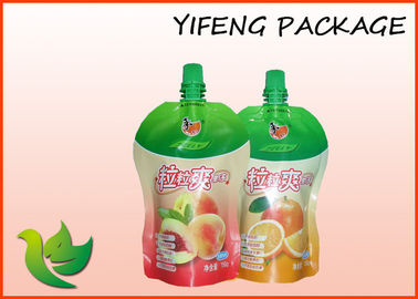 Borsa inferiore del sacchetto del succo del rinforzo, minestra liquida Packaing del succo di frutta