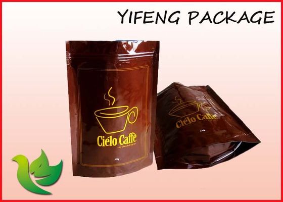 Stia sulla borsa d'imballaggio del caffè del di alluminio con la chiusura lampo e la valvola