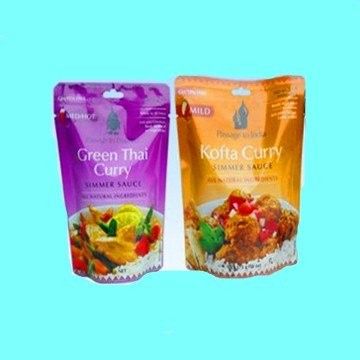 Sacchetti dell'alimento stampati stagnola dello spuntino che imballano con il foro dell'euro della chiusura lampo