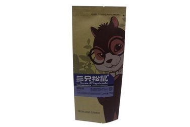 Sacchetto d'imballaggio della guarnizione del quadrato del cibo per cani flessibile con la chiusura lampo, rinforzo laterale resistente
